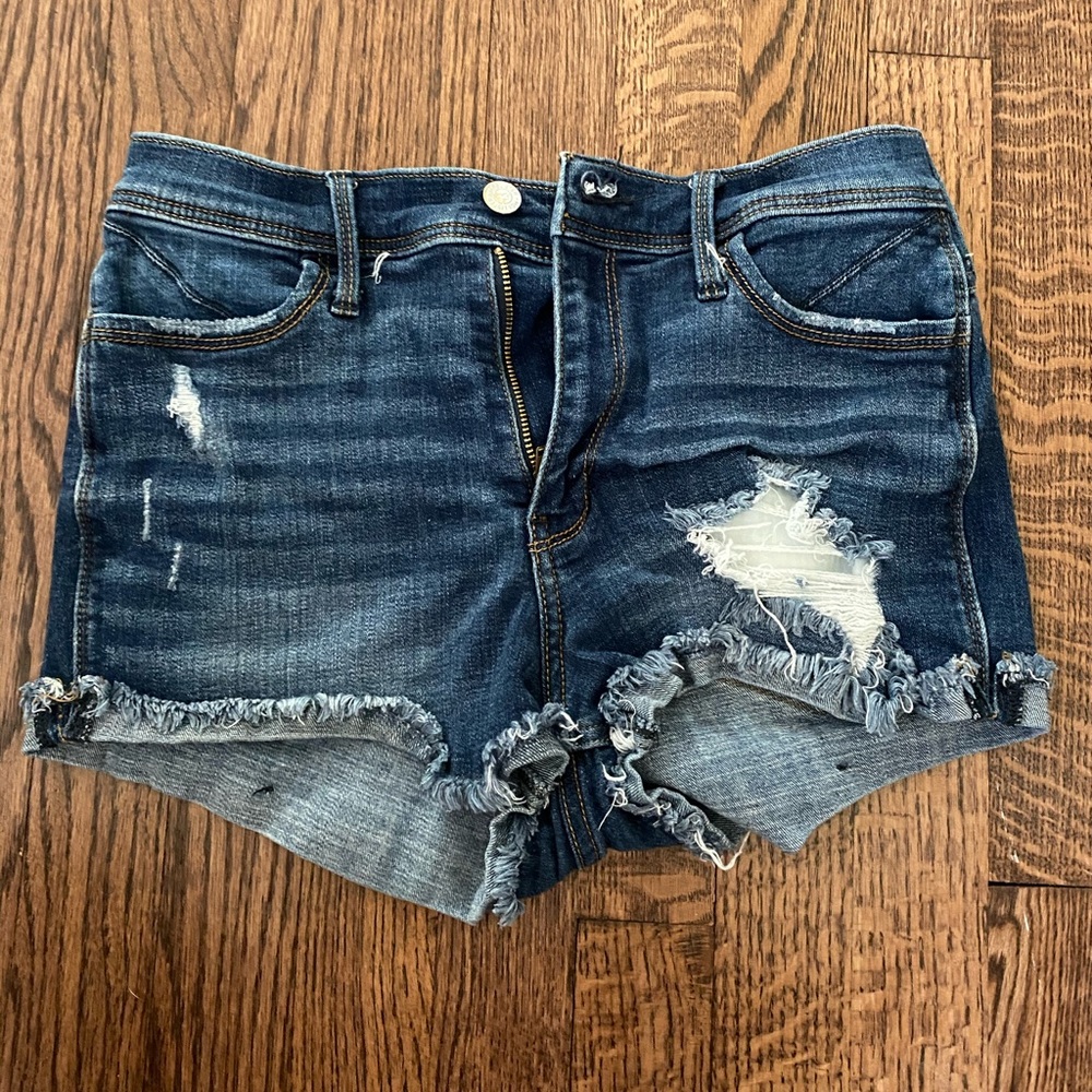 ⭐️hand bleached dyed back pocket shorts⭐️